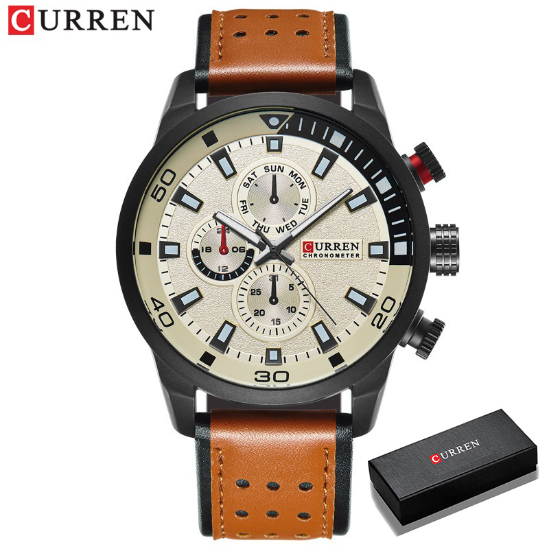 Best Luxury Quartz Watch - 2017 CURREN Gaya Watch Pria Mewah