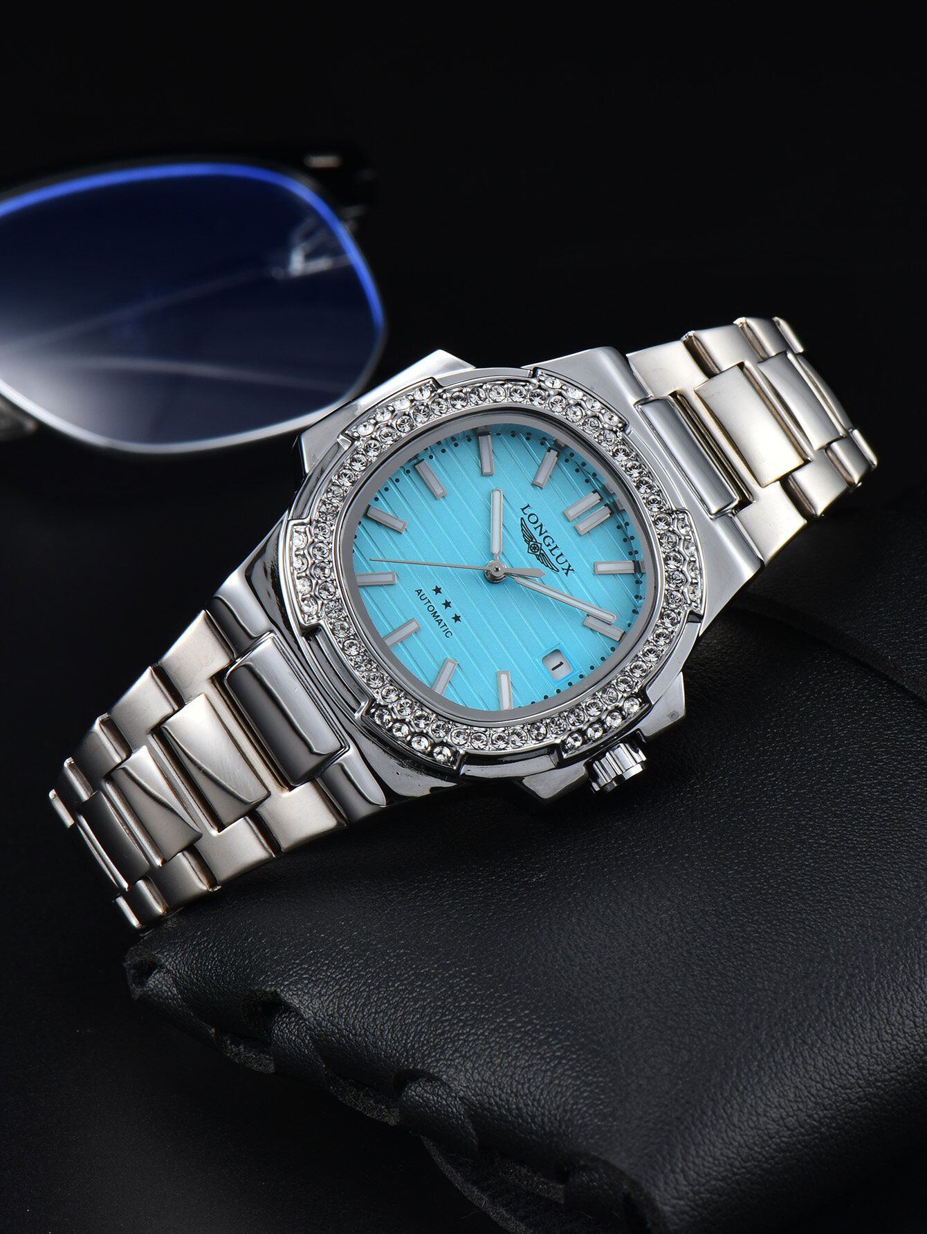 Luxury Watch Vintage - Jam Tangan Otomatis LONGLUX Berlian Mewah