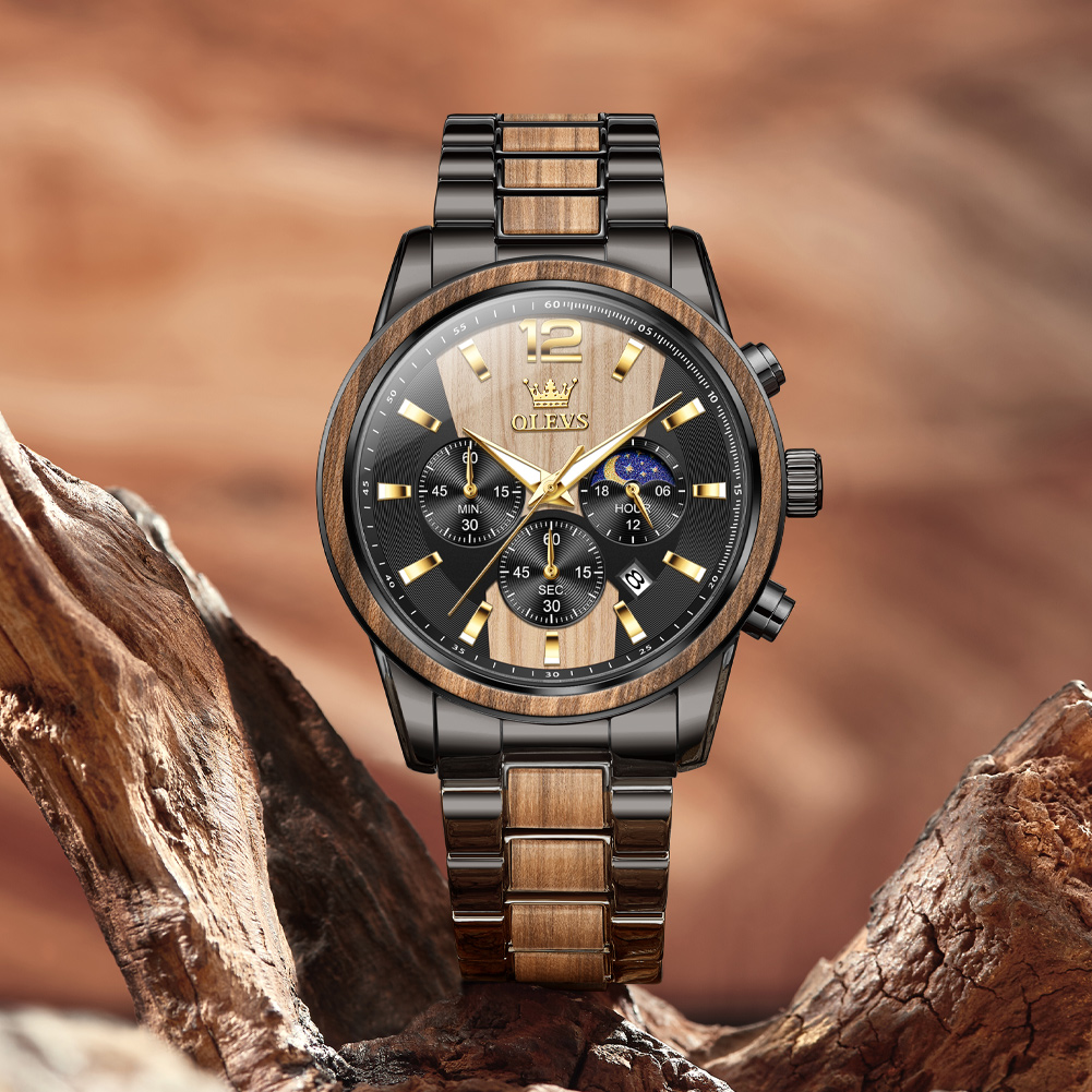 Best Luxury Quartz Watch - OLEVS Jam Tangan Pria Jam Tangan