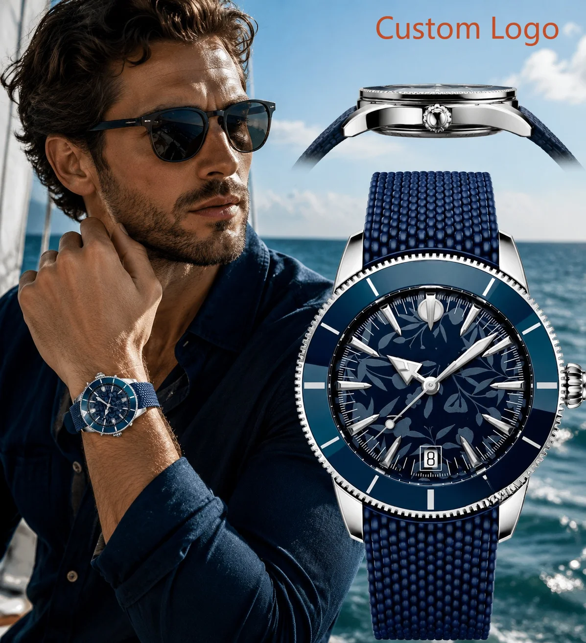 Luxury Watch Dial - Jam Tangan Otomatis Menyelam 46Mm Pria