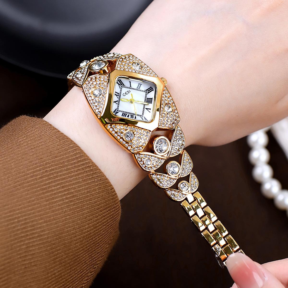 UTHAI L008 Jam Tangan Wanita M - Luxury Watch Gold ulasan dan harga