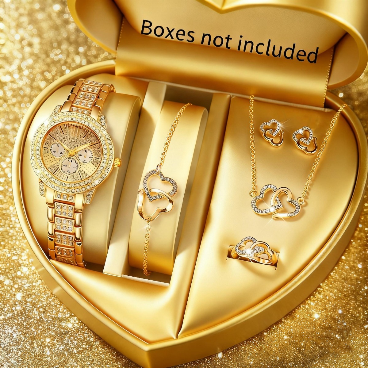 6PCS Set Perhiasan Jam Tangan  - Luxury Watch Display Case ulasan dan harga