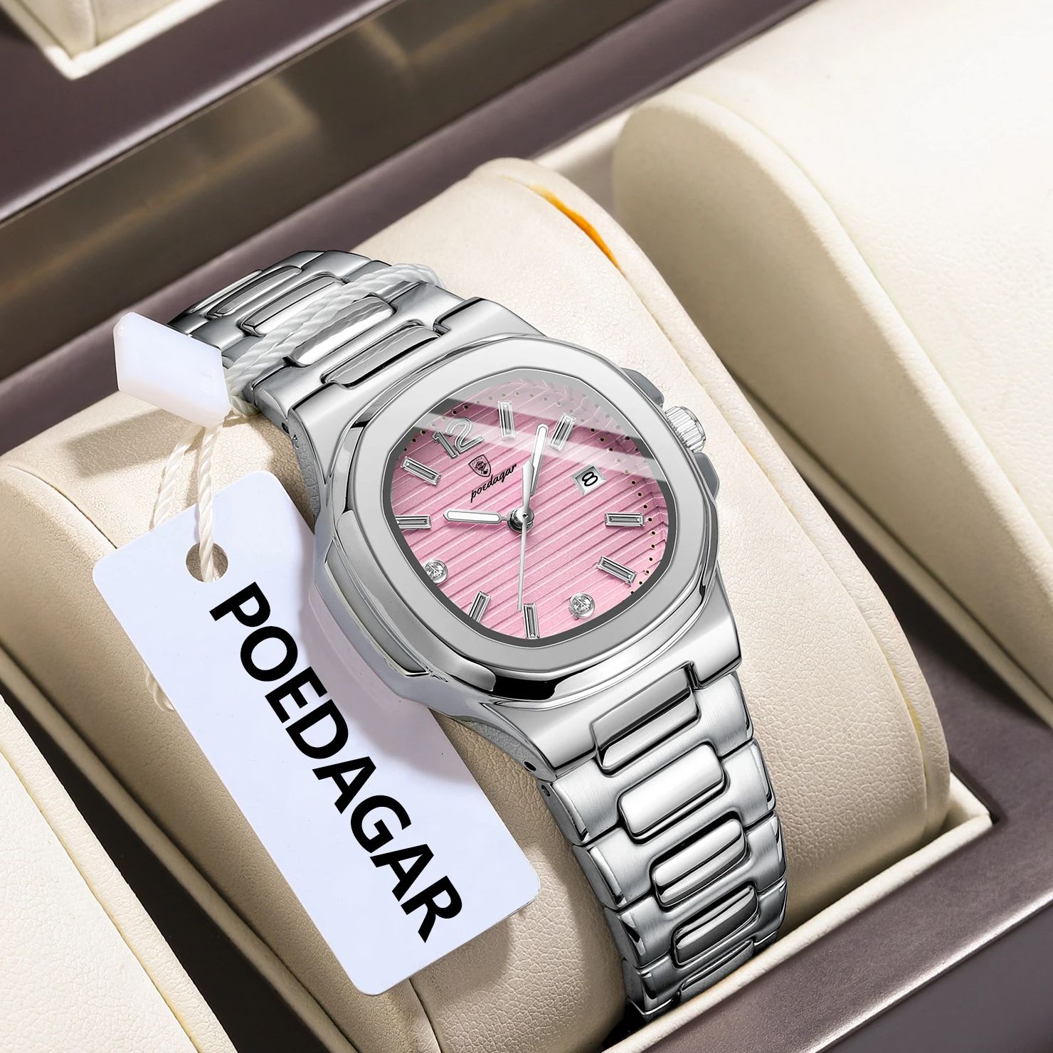 Jam Tangan Wanita POEDAGAR Squ - Luxury Women'S Watch ulasan dan harga