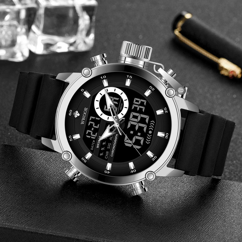 WWOOR jam tangan olahraga pria - Best Luxury Quartz Watch ulasan dan harga