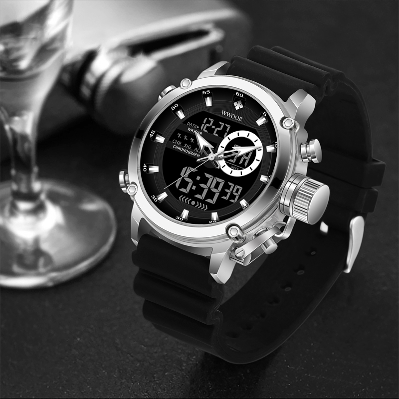 WWOOR jam tangan olahraga pria - Best Luxury Quartz Watch ulasan dan harga