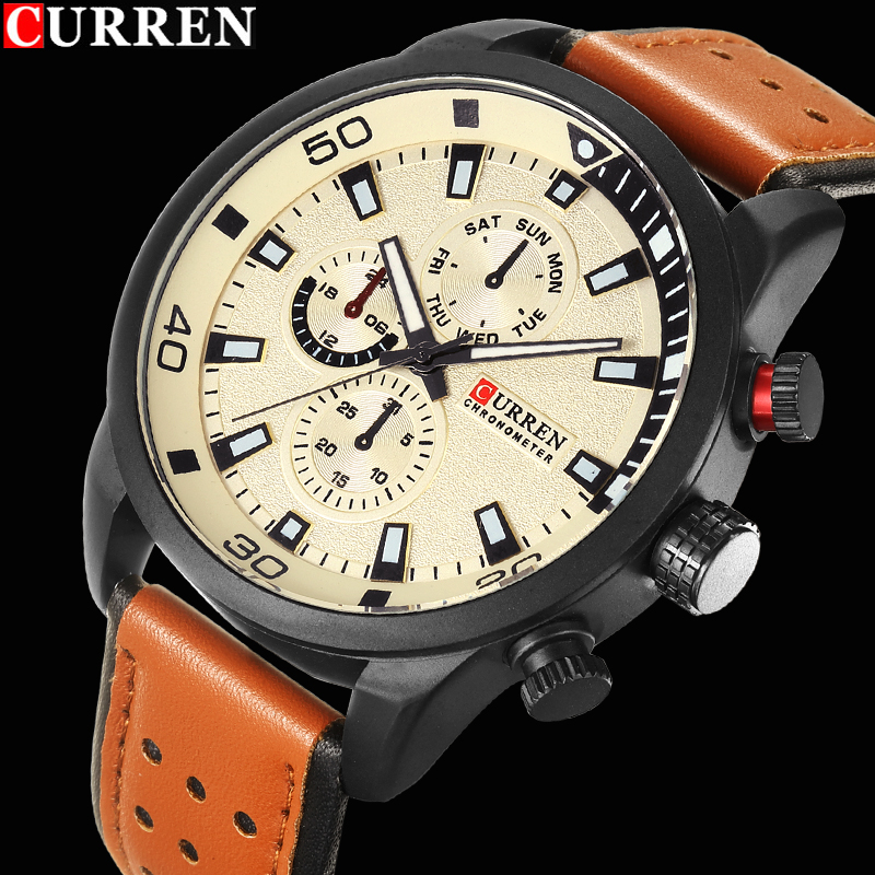 2017 CURREN Gaya Watch Pria Me - Best Luxury Quartz Watch ulasan dan harga