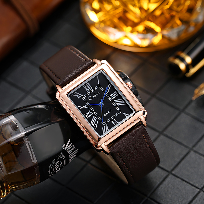 Jam tangan kuarsa Dial persegi - Best Luxury Quartz Watch ulasan dan harga