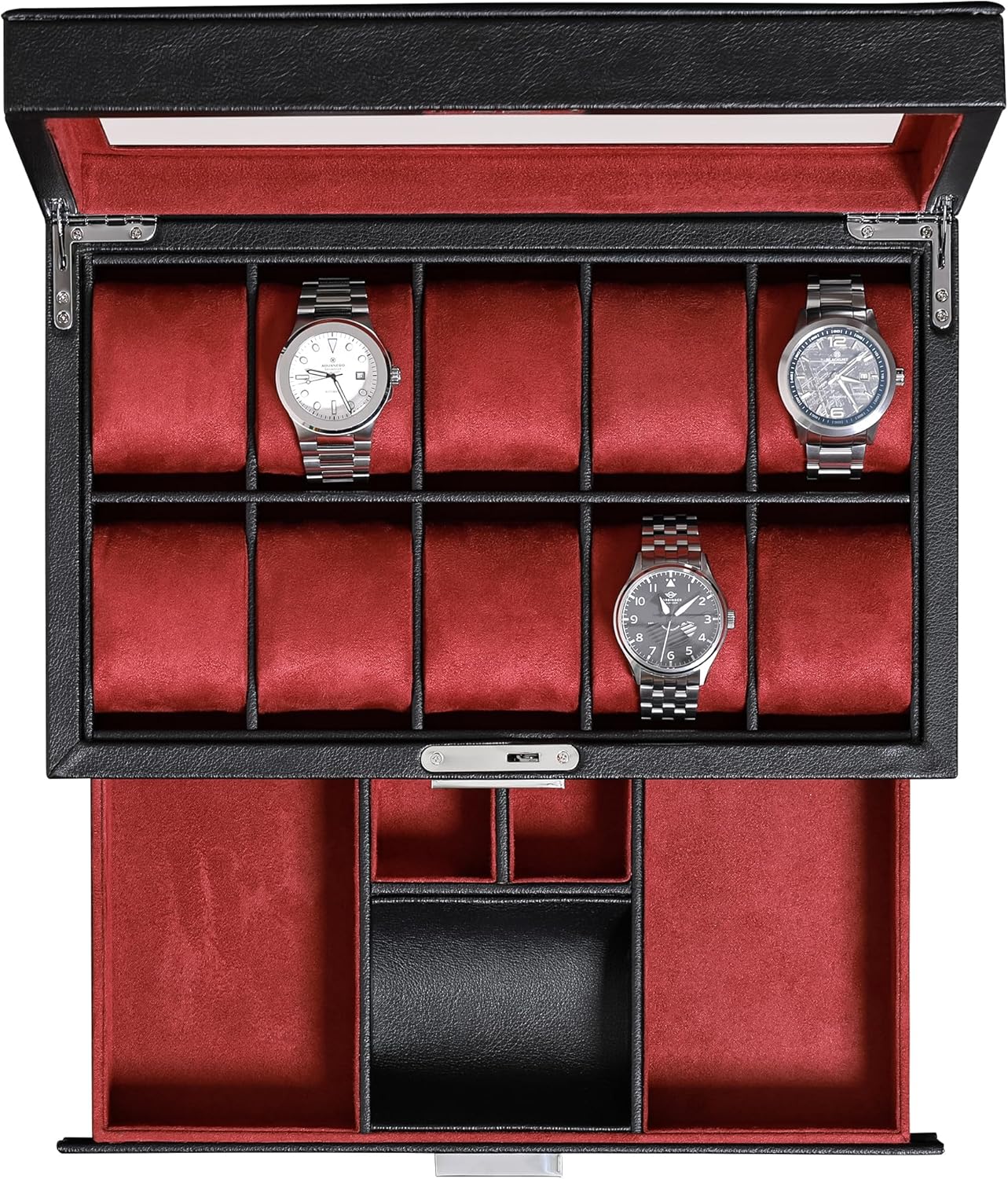 Kotak Jam Tangan 10 Slot dari  - Luxury Watch Display Case ulasan dan harga
