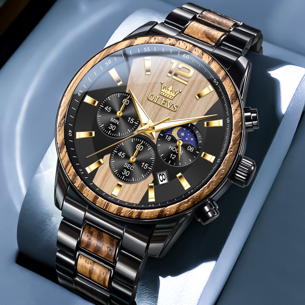 OLEVS Jam Tangan Pria Jam Tang - Best Luxury Quartz Watch ulasan dan harga
