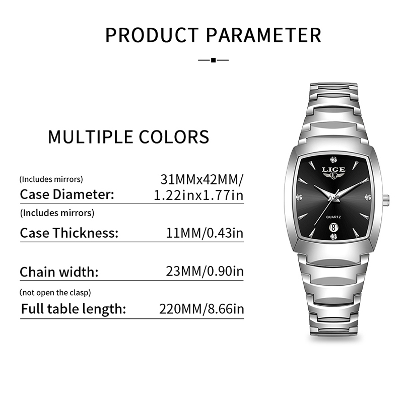 LIGE Jam Tangan Wanita Bisnis  - Luxury Watch In Usa ulasan dan harga