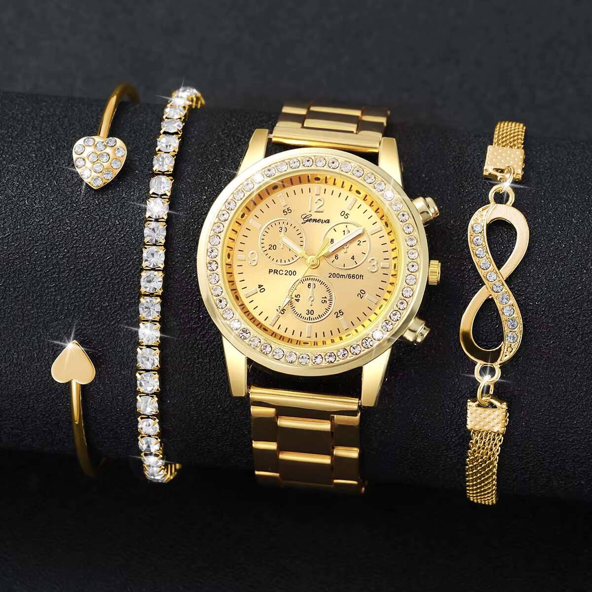 4 Buah/Set Jam Tangan Wanita B - Luxury Watch Gift Box ulasan dan harga